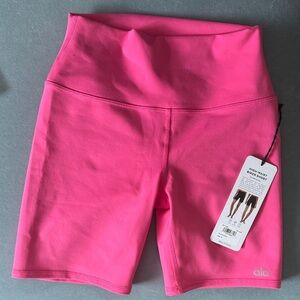 ALO Yoga Women's Vibrant Pink Bike Shorts